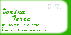 dorina tercs business card